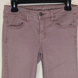 America Eagle super stretch jegging dusty rose 4